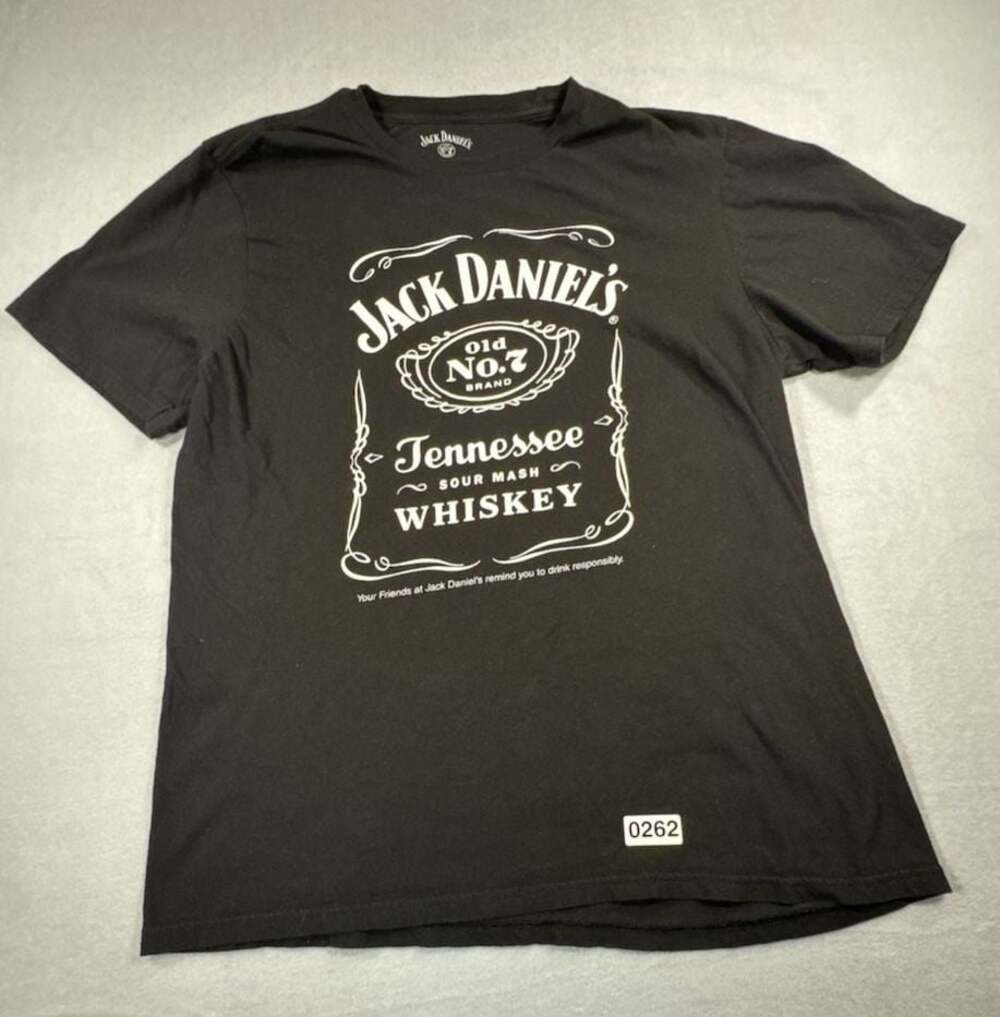 Jack Daniel's Old No. 7 Tennessee Sour Mash Whiskey Logo Graphic T-Shirt
